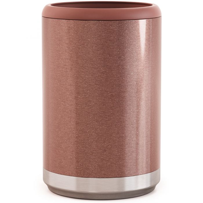 Stainless Steel Can Cooler - Glitter Rose Gold